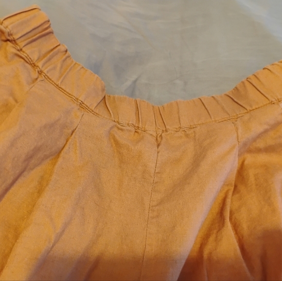 Uniqlo Rust Wide-Leg Cropped Pants Size L - Picture 7 of 10